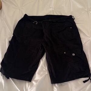 Women’s  Black Cargo Shorts